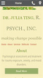 Mobile Screenshot of drjuliating.com