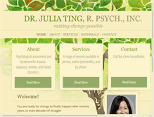 Tablet Screenshot of drjuliating.com